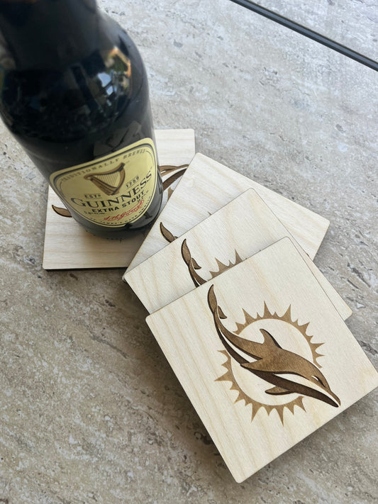 Miami Dolphins Coaster Set - 4