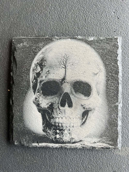Day of the Dead Slate Coasters – 4×4 Stone Coasters Set of 4