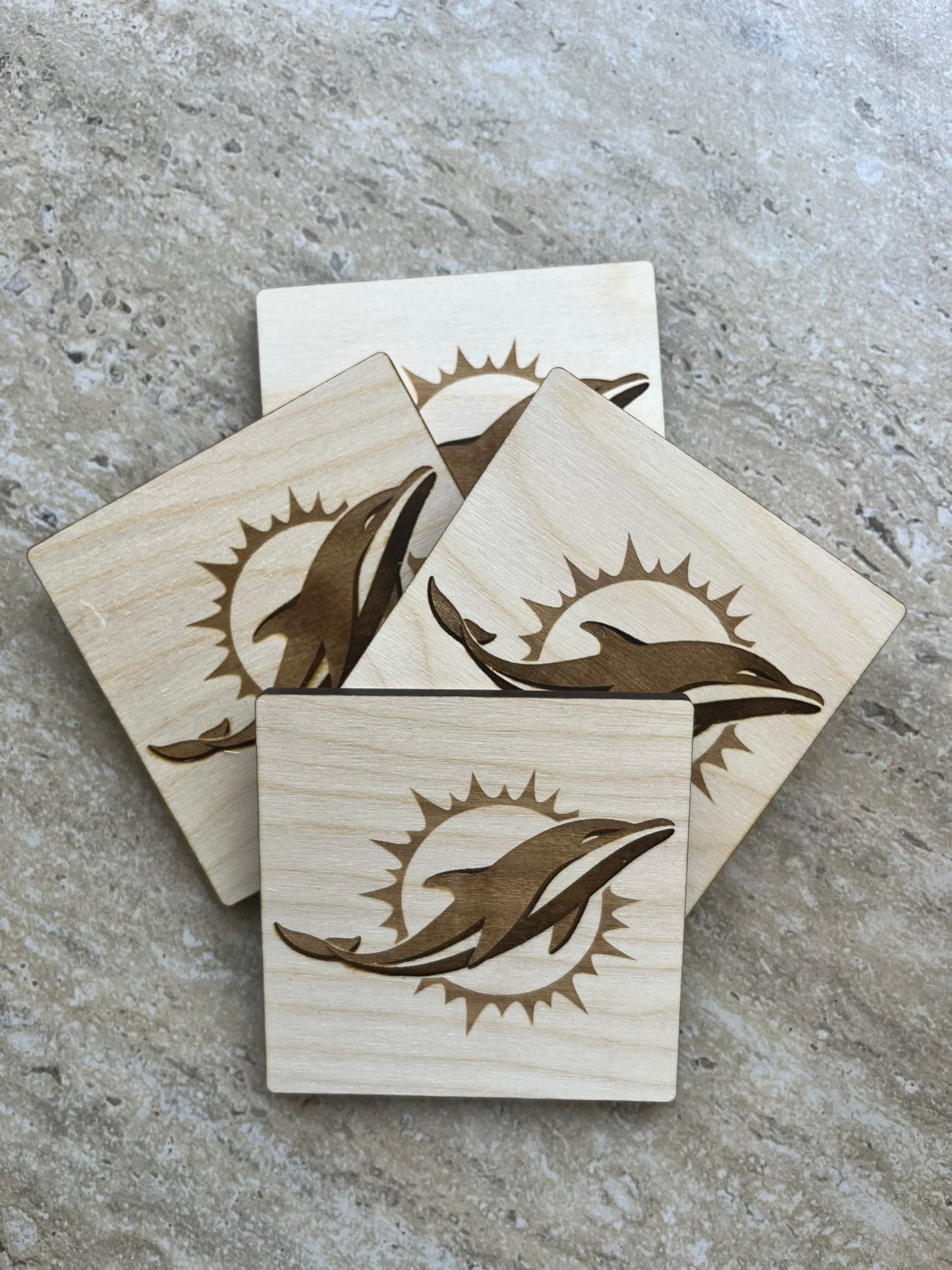 Miami Dolphins Coaster Set - 4