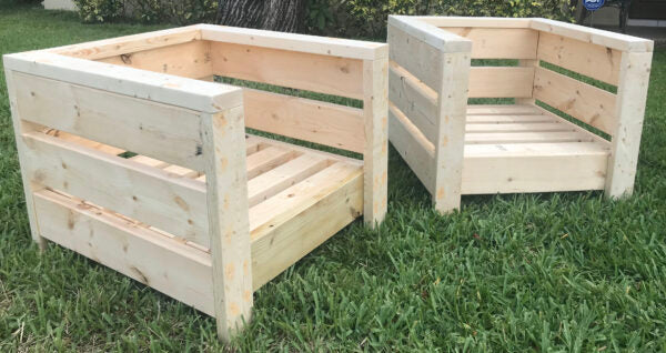 Rustic Dark Outside Chair