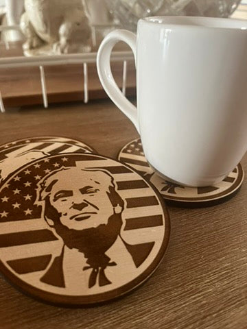 Trump Coaster Set – 4-Pack of American Pride