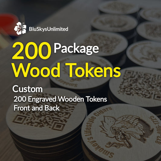 Wooden Token Package 200