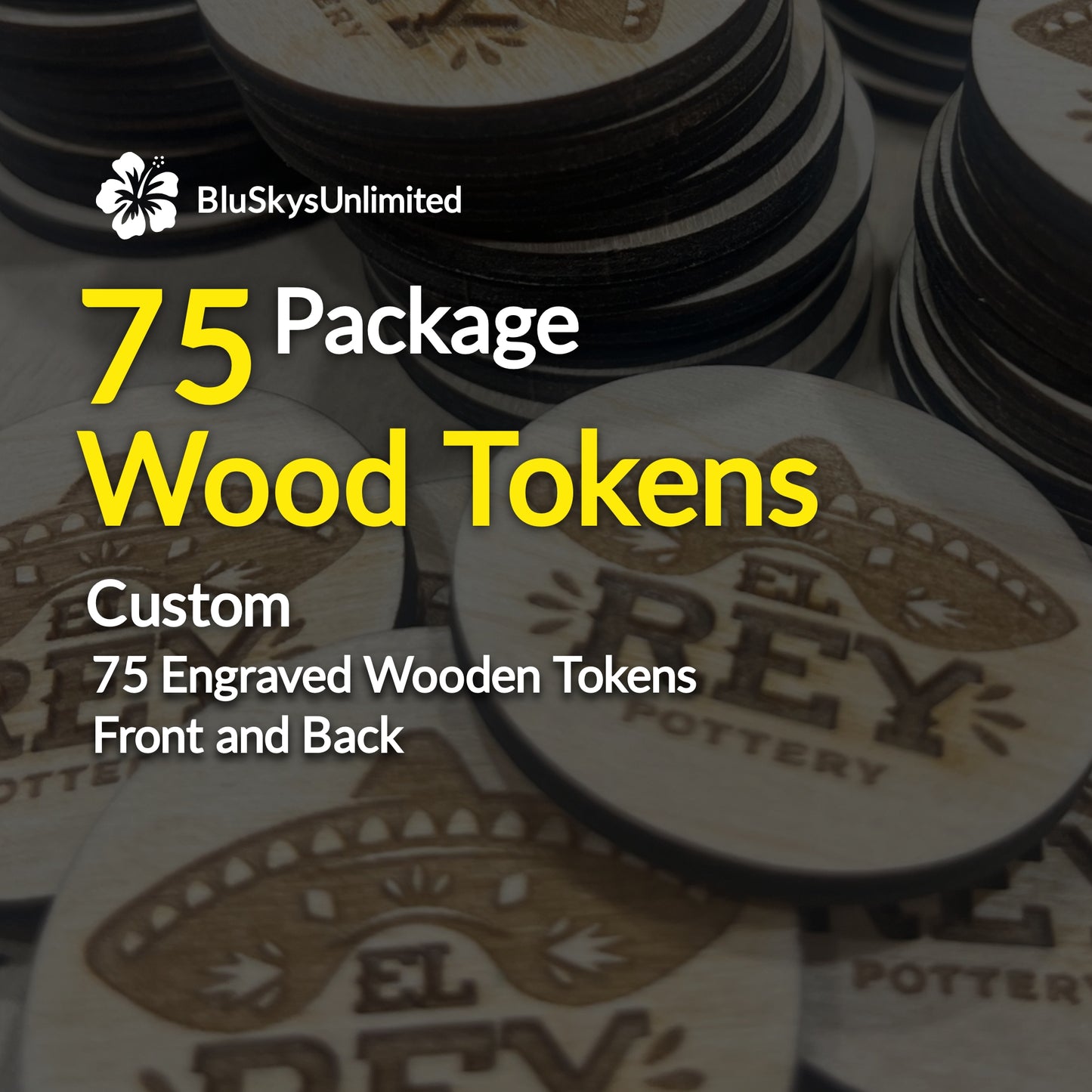Wooden Token Package 75