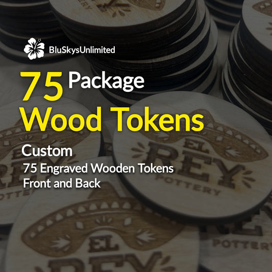 Wooden Token Package 75