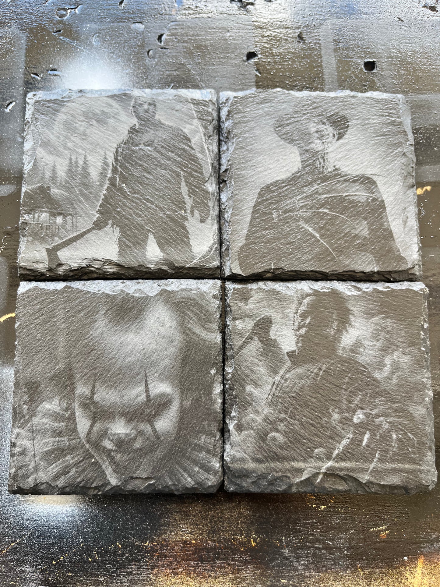 Halloween Horror Coasters Set of 4