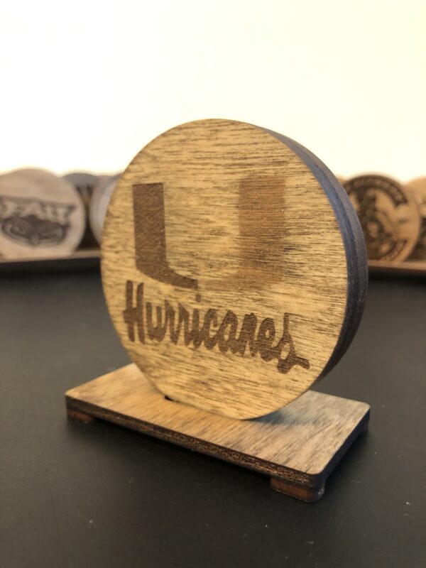 Miami Hurricanes Rustic Bottle Opener 3 Inch