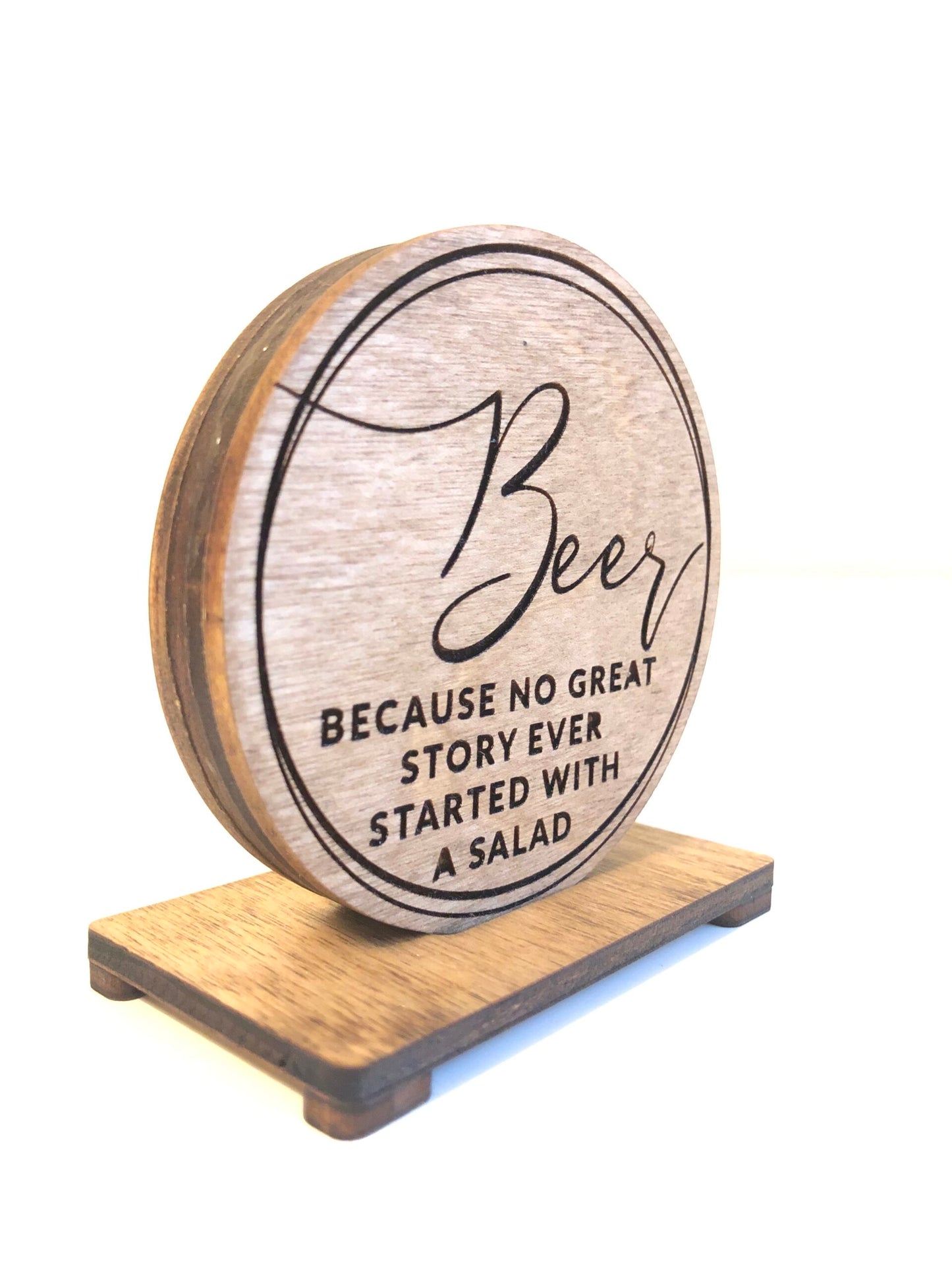 "Beer Not Salad" Bottle Opener