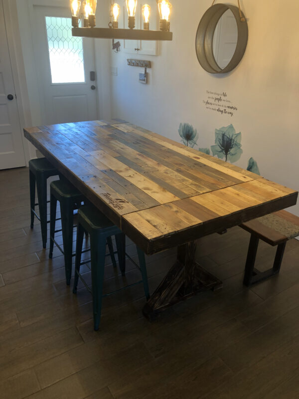 BluSkysUnlimited Custom Design Rustic Dining Room Table Thrive 4 Life