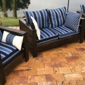 BluSkysUnlimited Rustic OutSide Love Seat and Chairs