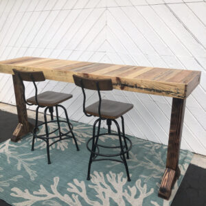 BluSkysUnlimited Rustic Coastal Bar Top Table