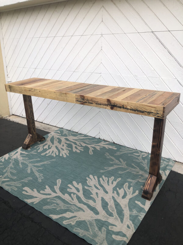 BluSkysUnlimited Rustic Coastal Bar Top Table