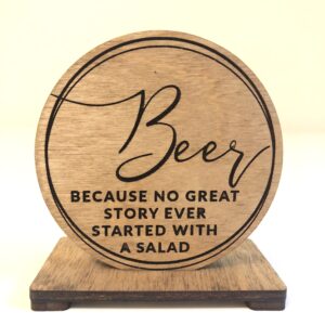 beer no salad bottle opener BluSkysUnlimited